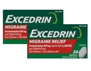 Caplet Reliver Migraine Excedrin, 24 Count (Paket 2)