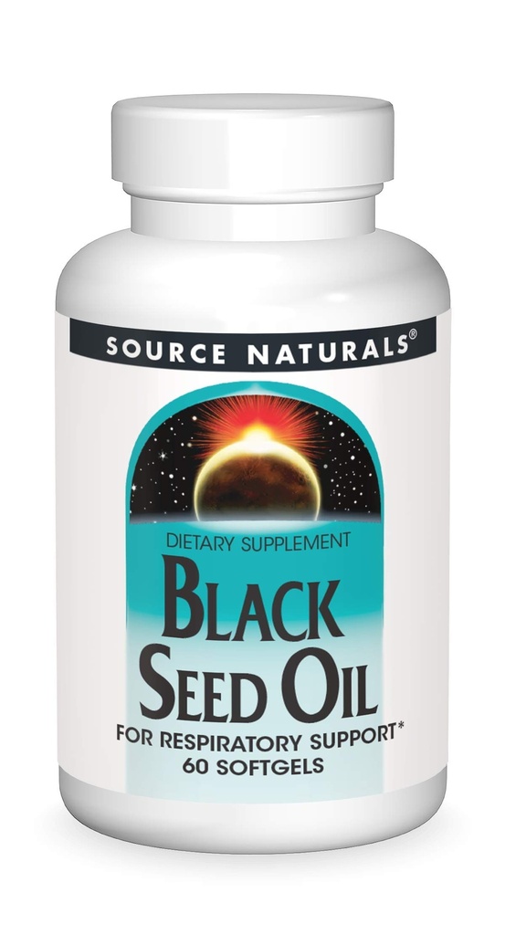 Sumber Minyak Benih Hitam untuk Dukungan Keselamatan * - 60 Softgels