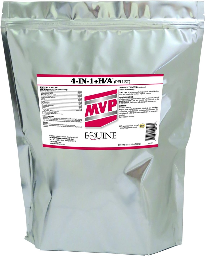 MVP 4-in-1 + H / A (6 lb) Gabungan, Rambut, Hof & Digetsy Dukungan untuk Kuda