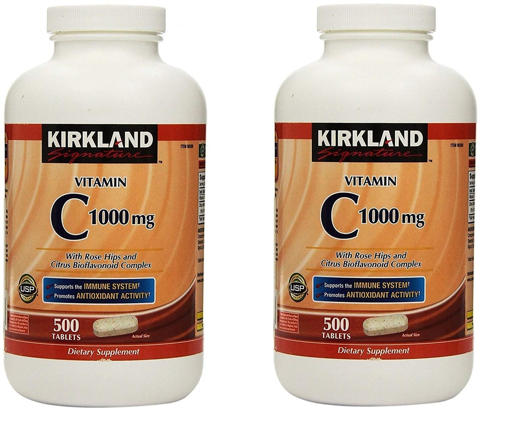 Kirkland Vitamin C dengan Rose Hips dan Citrus Bioflavonoid Complex (1000 mg)