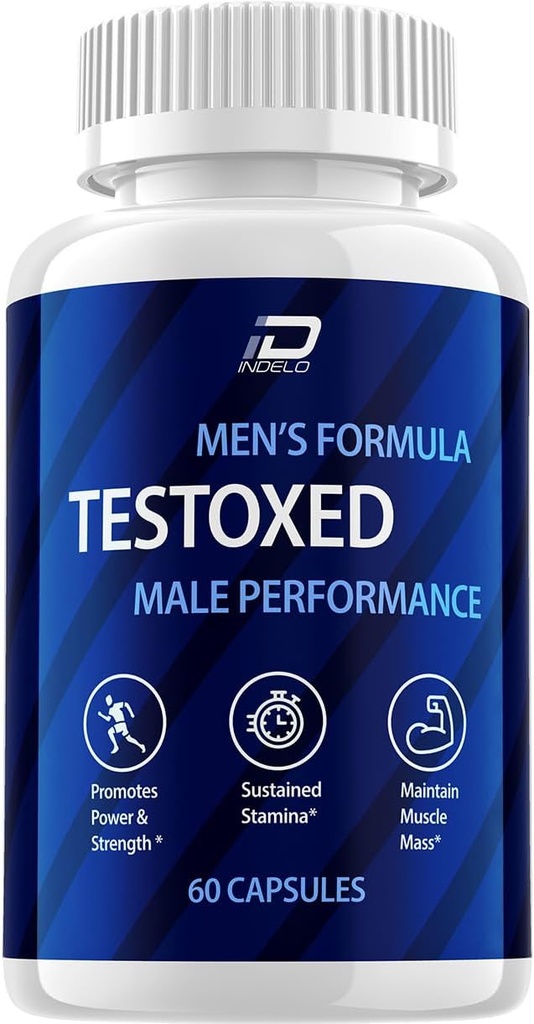 Suplemen Testioxed Capsules, Dukungan Pria Lanjutan Testoxed Morality Energy Performance, Premium Diet Formula (1 Pack - 60 Capsules)