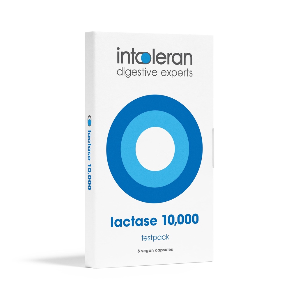 Intoleransi Lactase 10,000 Digetical Enzymes Testpack - 6 Capsules 124; Tambahan untuk Laktosa Intoleransi 124; Lactase Enzyme Membantu Digest Dairy & Laktosa 124; High Dosed