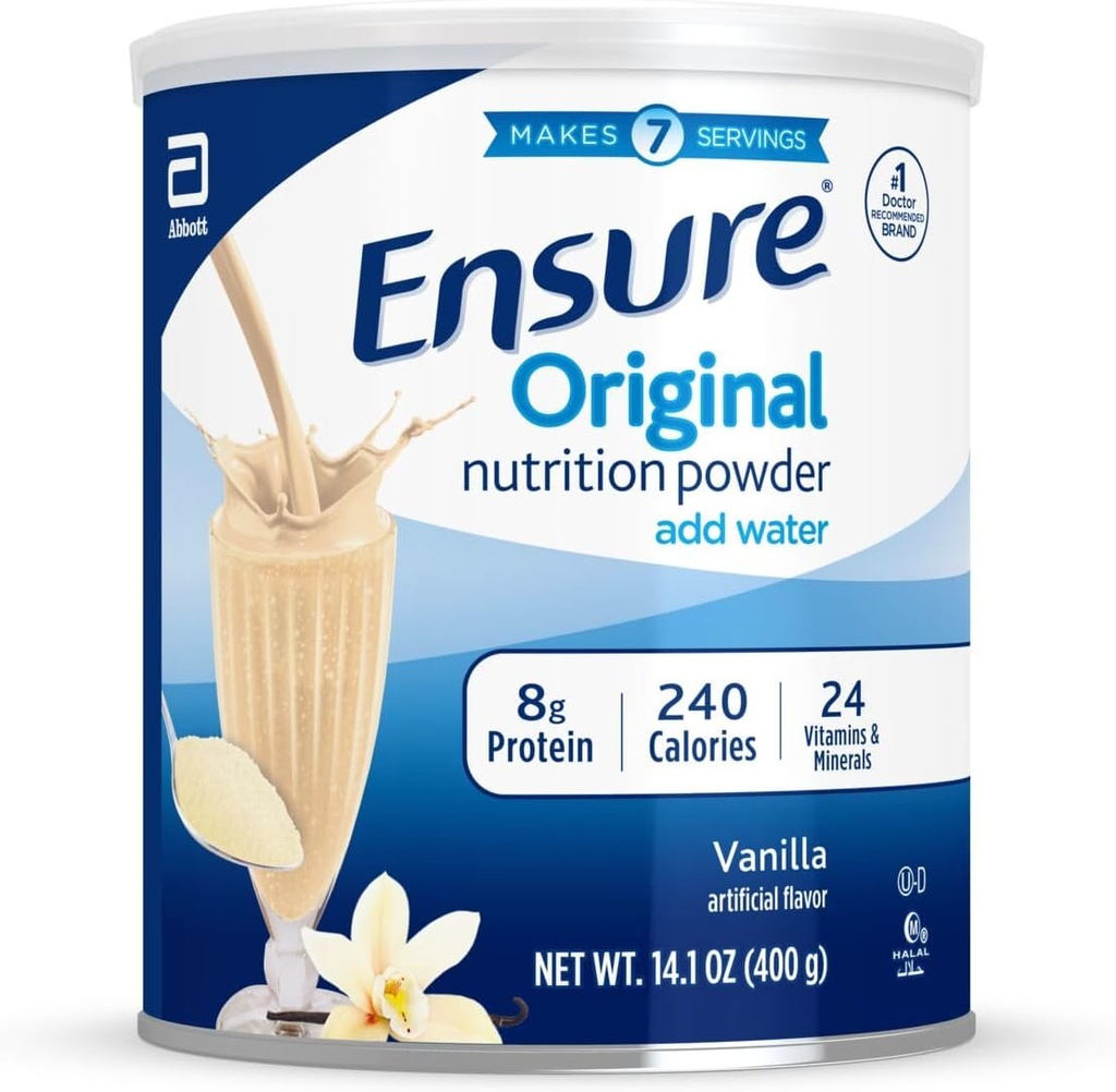 Pastikan Powder Nancilla Nutrition yang asli 124; Vanilla Protein Powder 124; Penggantian Meal Kecil Shake Mix 124; 8g Protein, 24 Vitamin & Mineminus 124; Ammune Kesehatan 124; 14.1 oz