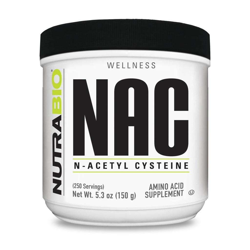 NutraBio N-Acetyl Cysteine Suplement (NAC) - 150 Grams Powder, 600mg Serving - powerful Anti- Oxidant - Imune Support - Non-GMO - Gluten Free