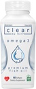 Bell Clear Omega 3 Ikan Suplemen, 2000 mg per Serving - Burp Free Premium, Clean and Clear, No Fishy Taste (bersendawa), Cholesterol Free, GMO dan Allergen Free, 60 Softgeels