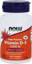Sekarang Foods, (2 Pack) Vitamin D-3 Tinggi Potency, 2.000 IU, 240 Softgels