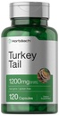 Horbäach Turkey Tail Mushroom Capsules 124; 1200mg 124; 120 Count 14; Non- GMO dan Gluten Free Extract