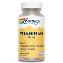 SOLARAY Vitamin B-100 mg 124; Healthy Energy Metabolisme, Skin, Brain, Heart & Nervous System Dukungan 124; 100 VexCaps