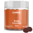 Droppel Iron Gummies 18mg for Women and Men - Vegan Plant - berbasis Iron Suplemen 124; Supports Energy & Blood Health 124; Pectin- Based, Non-GMO, Gluten & gelatin Free 124; Tamarind Flavor, 60 Count
