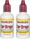 Nutribiotic Ear Drops with Grapefruit Seed Extract and Tea Tree Oil (Paket 2), 1 Oz Each