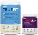 RSP NUTRITITION Aminolean Pre Workout Energy (BlackBerry Poteculate 30 Servings) dengan TrueFit Protein Powder (Vanilla 2 LB)