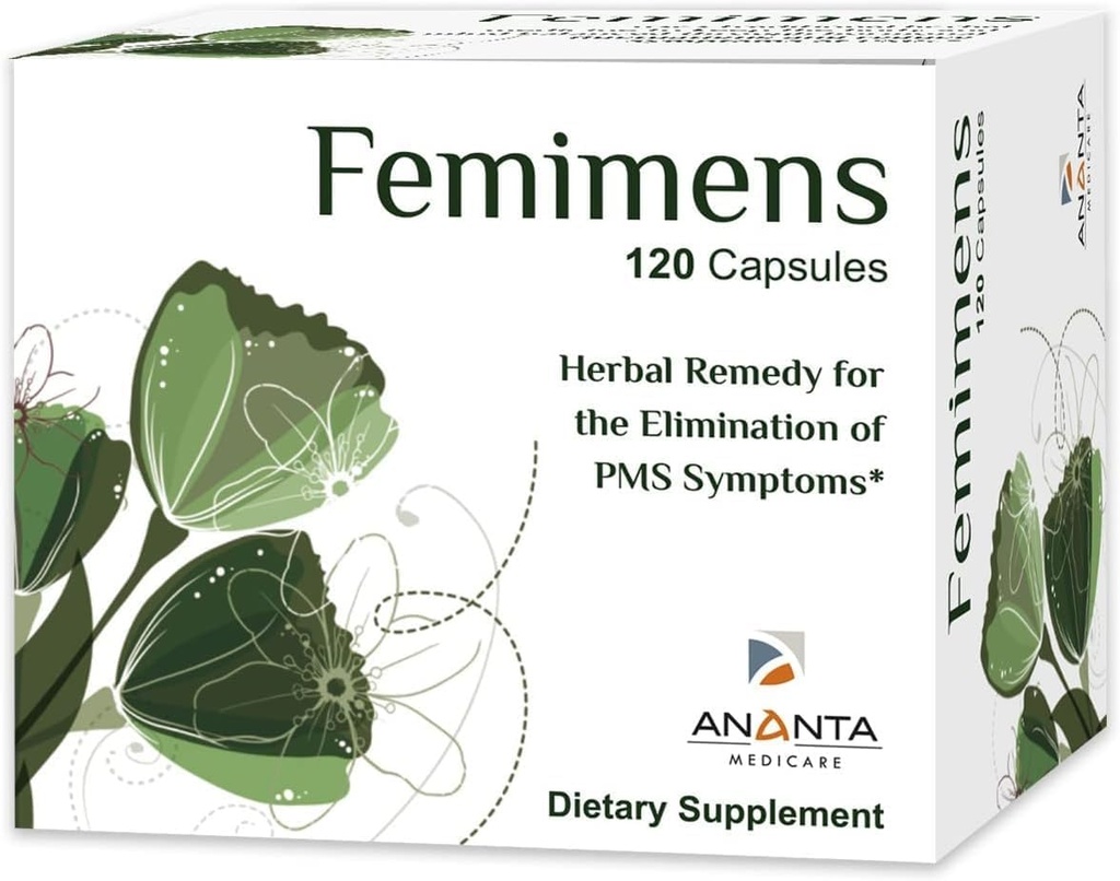 Ananta Medicare FEMIMEN Herbal Remedy untuk The Eliminasi dari PMS Symptoms, Dieter Suplemen - 120 Kapsul