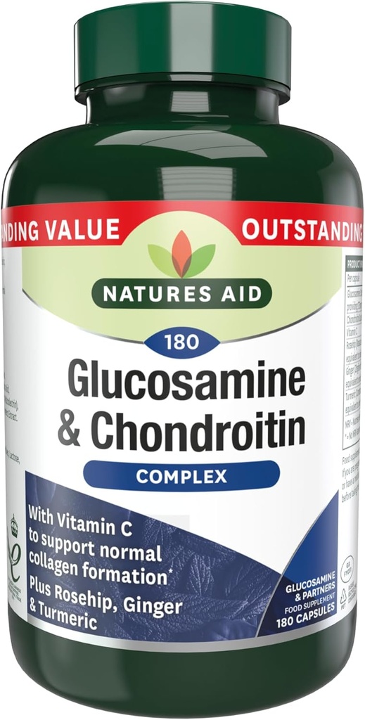 Glucosamin 500mg & Chondroitin 100mg Kompleks 180 Vcaps