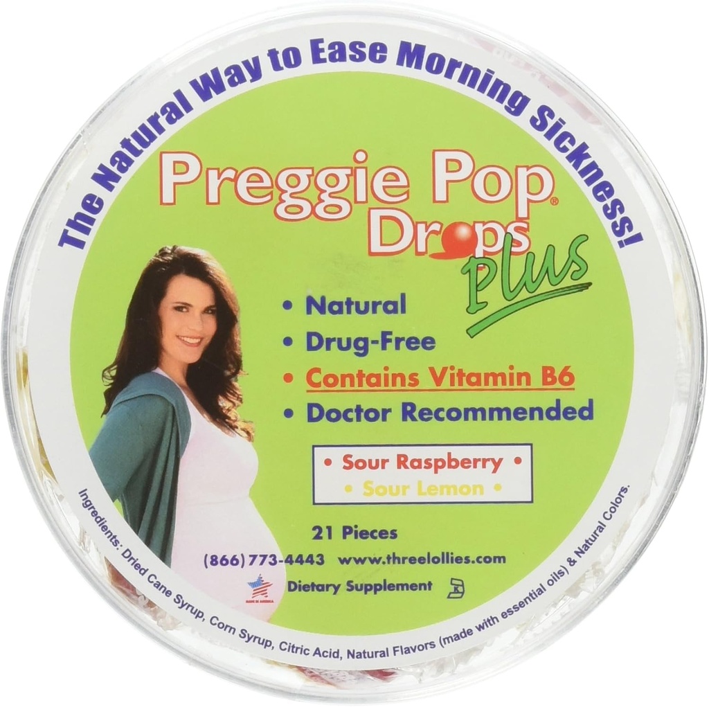 Three Lollies Preggie Drops + W / B 6 21 Ct