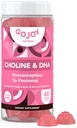 Chooline Prenatal & DHA Gummies - Preception to Posnatal Gummy Vitamin Suplement for Pregnant Women - Sweeded with Monk Fruit - 3rd Party Test - Non GMO, Gluten Free, Vegan