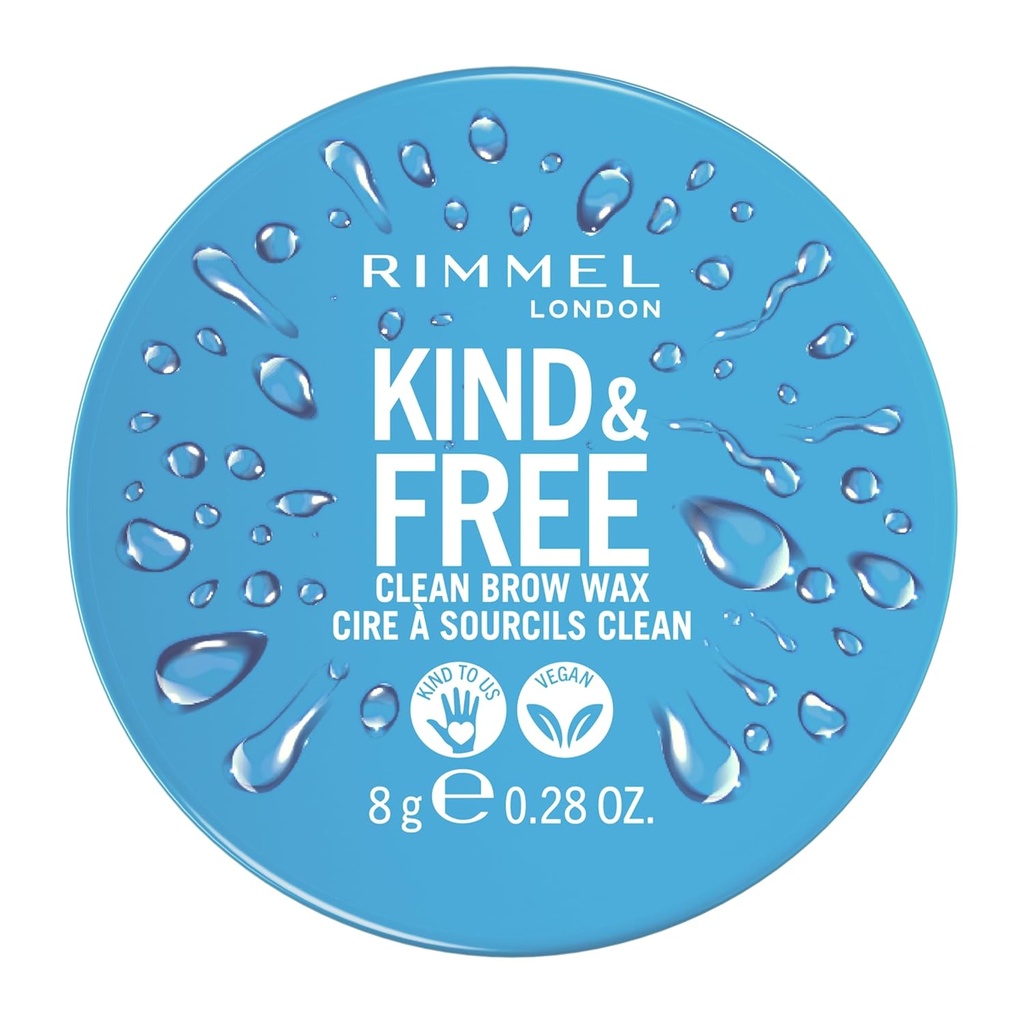 Rimmel London Kind & Free, Clear, Blow Wax, Easy to Terapkan, Long- Lasting Hold, No Flaking, No Retaindue, Lifted Brows, 0.28oz