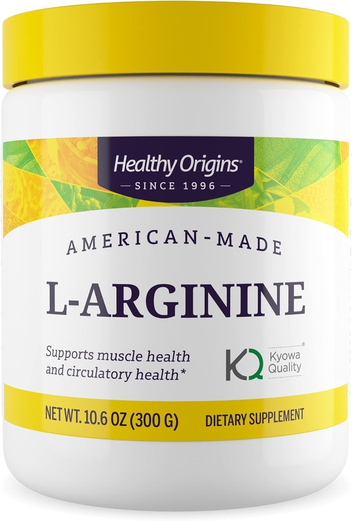 Origins Sehat - L-Arginine (Amerika- Dibuat, Non- GMO, Gluten Free, Muscle Dukungan), 10,6 Ounce