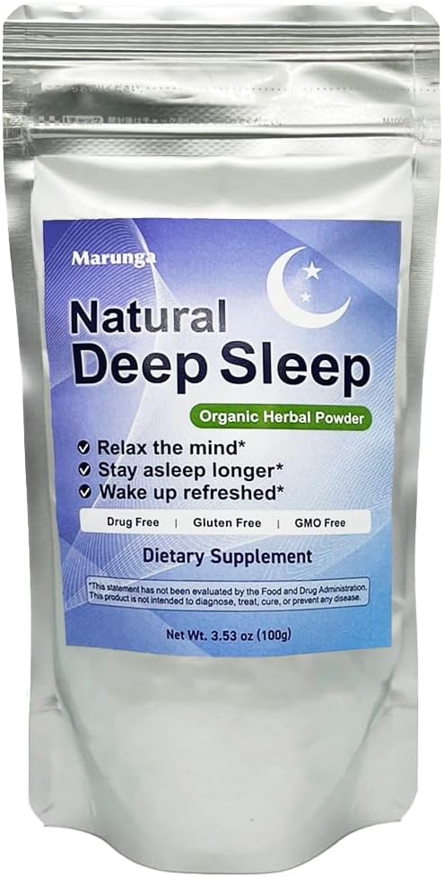 Natural Deep Sleep, Dieter Suplemen, Powder Organik Herbal, Dukungan Stress & Mood, Dukungan Kesehatan Digetical, Melonalin Bebas, 30 Hari, Dibuat di Jepang