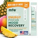 MTE Heally Energy Chowder Pawet = 124; Caffeine Free & Sugar Free Energy = 124; Boosted Focus and Produtivity; 24 Drink Pouches = 124; Paraxanthy Nootropic Suplemen