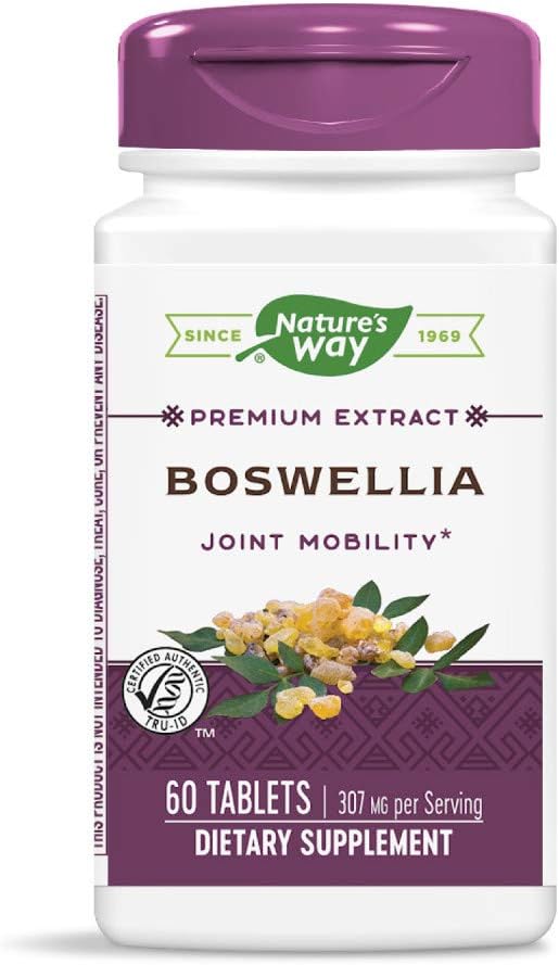 Nature 's Way Standardized Boswellia, 40% Boswellic Acids per Serving, TRU- ID Certified, Vegetarian, 60 Tablet, Paket 2