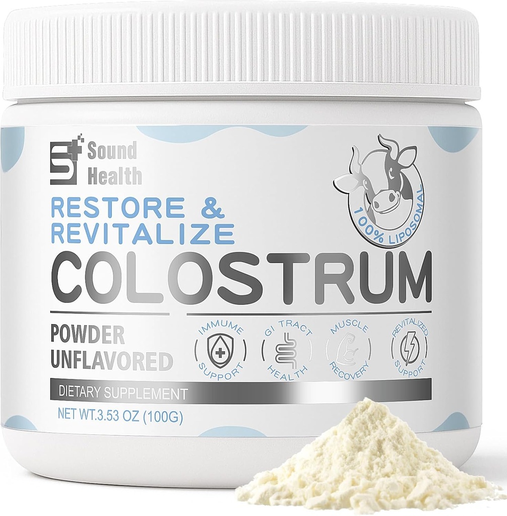 Kolotrum Suplemen Pendukung untuk Manusia - Organik Bovine Colostrum Suplemen untuk Kesehatan Gut, Rambut Perkembangan, Dukungan Imune - Tidak beraroma (50 Hamba)