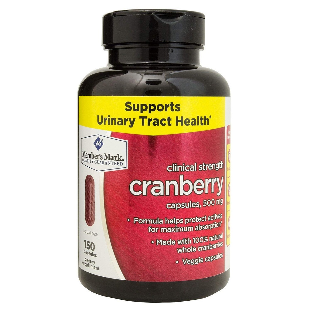 Anggota Mark Clinical Kekuatan Cranberry, 500mg
