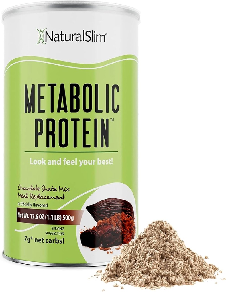 Cokelat Whey Protein Metabolic Whey Powder - Low Carb, Meal Replacement Shake w / Vitamin, Mineral & Acid L- Glutamine Attamine 124; Great Tasy dan Sangat Filling Protein Shake, 10 Servings, 17.6oz