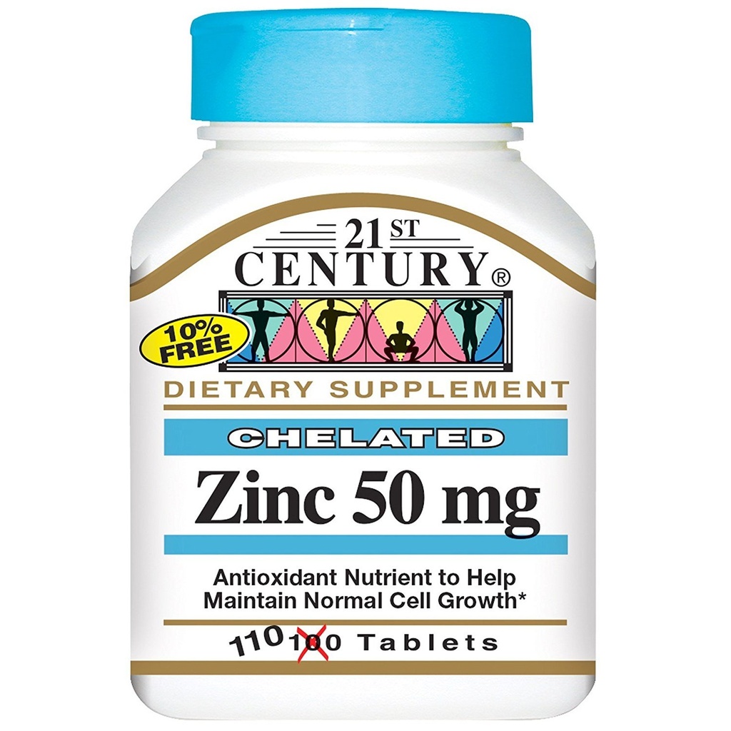 Abad ke-21 Zinc 50 Miligram 50 Juta Tab 110
