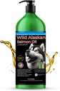 Wild Alaska Salmon Oil for Dogs and Cats by Islandia Pure 124; 1.043 mg dari Omega-3 per Teamusle 124; Salmon Oil & Pollock Blend 124; BPA-Free Brushed Aluminum Epoxy Coated Bottle dengan Pompa - 17 oz