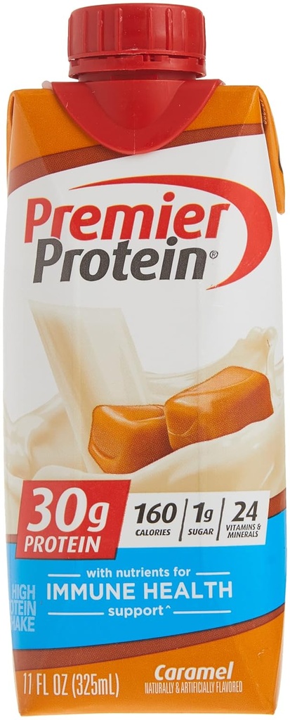Premier Protein Premier Caramel Tinggi Shake, 11 Fl Oz (Paket 15)