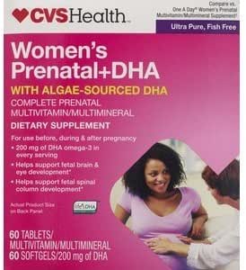 CVS DHA Prenatal Multivitamin 2 Langkah Program Tablet - 60 hari