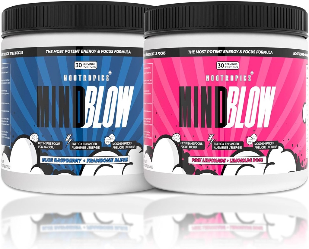 Nootropics Cocktail for Energy, Focus and Happiness for Students, Enjournaurs, Hard Workers & Gamers (30 Servis)