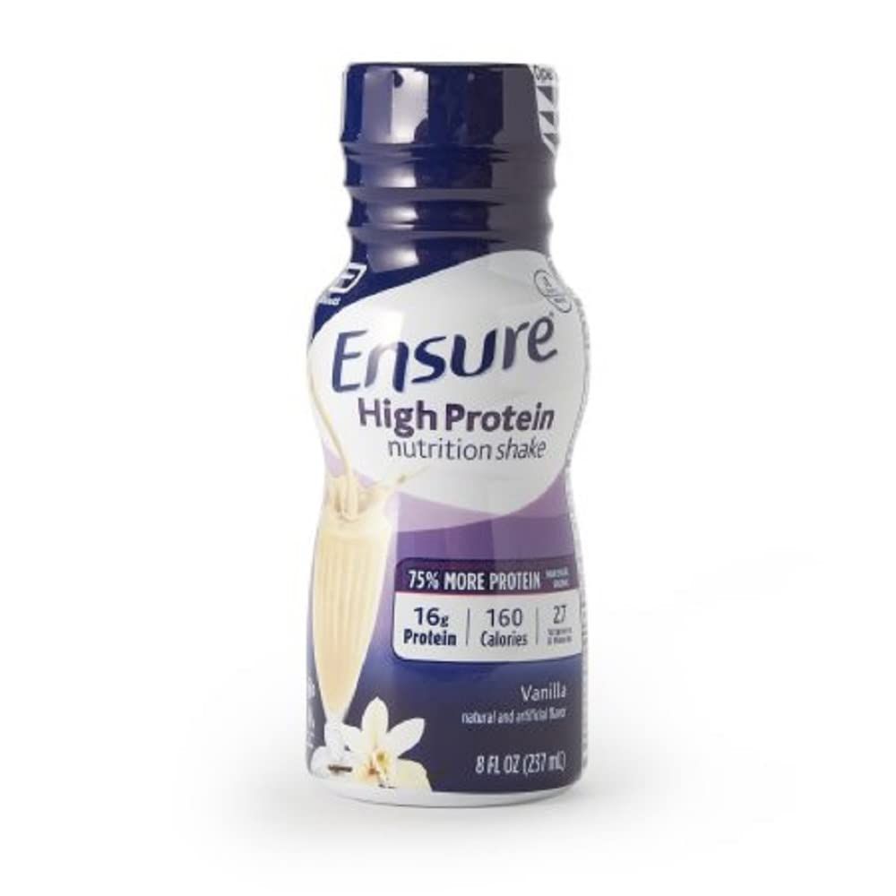 Pastikan Tinggi Protein Nutrition Shake, Vanilla, 8oz, 24 hitungan oleh Ensure