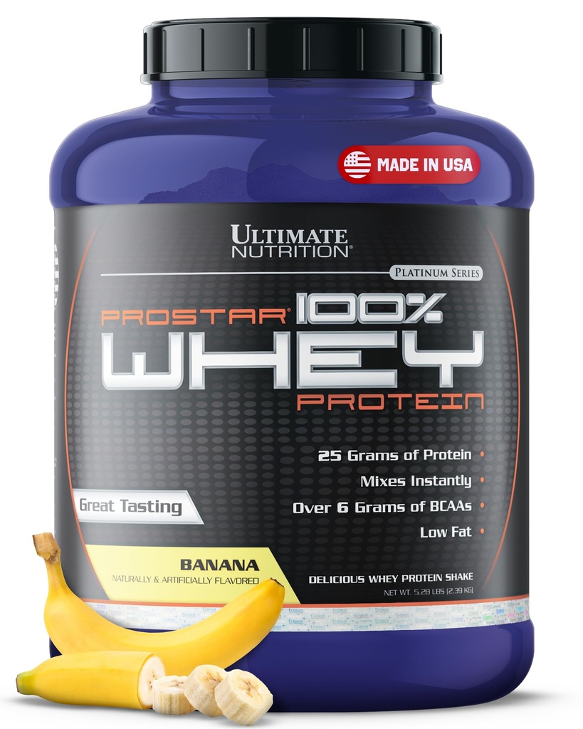 Isolat Powder Powder Ultimate, Banana - Low Carb, High Protein Powder Shake for Muscle Gain & Recovery - Low Sodium, Lower-Fat & Keto Friendly - 5.28 Ibs Tub