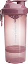 Smartshake O2GO ONE Protein Plastik Shaker Botol 800 ml 124; 27 oz - Leakproof Screw-on Lid-BPA Free-Unisex-Deep Rose