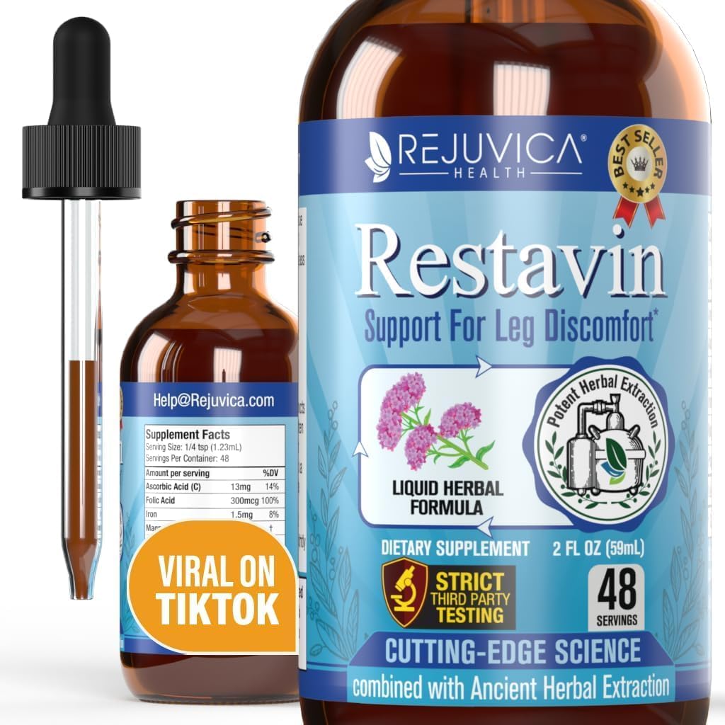 Retavin-Leg Advanced Supplemen-Liquid Kiriman untuk Peledak Lebih Baik Vitamin C, Besi, Valerian, Turmeric, Magnesium & More!