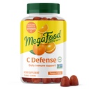 MegaFood C Defense Ammune Supplement Animation - Disable Vitamin C Gummies, Tangy Citrus Flavor, dibuat dengan Real Food Like Orange & Cranberry, Vegan-Free - 70 Gummy Vitamin, 35 Servings