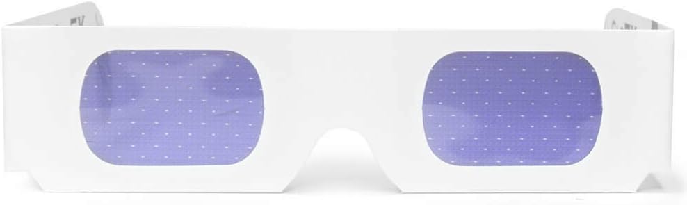 Paper Cardboard Diffraction Glasses - Great for Christmas Lights, Parties, Raves, Music vourvals, Light Show, Fireworks