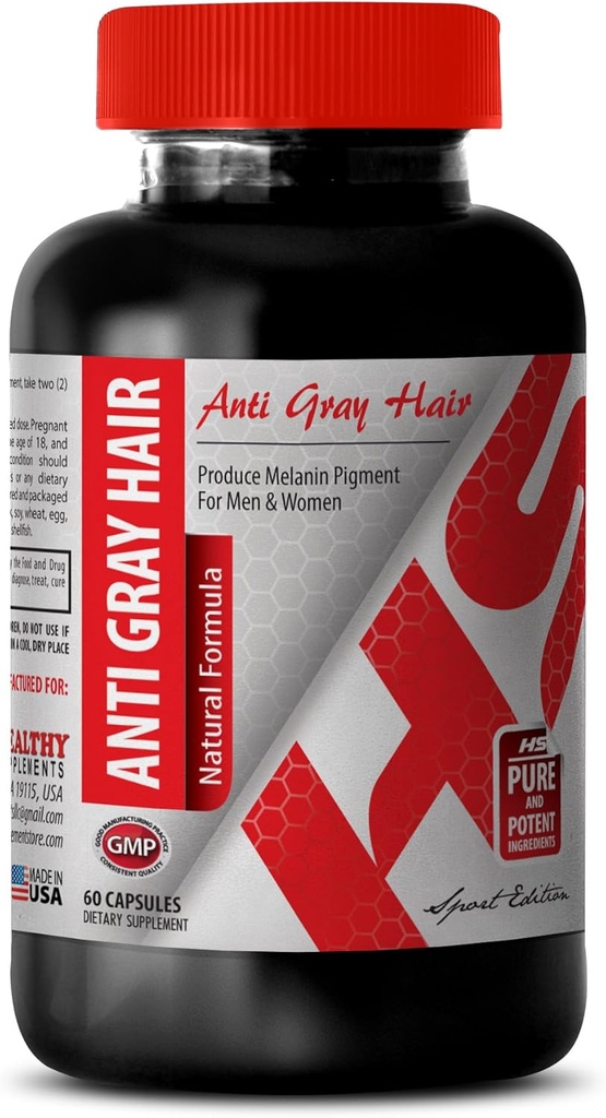 Acid Folic 1000 mcg - Anti Gray Hair Natural Formula - Impreve Hair Health (1 Botol)