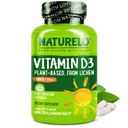 NATURELO Vitamin D - 5000 IU - tanaman yang berbasis dari Lichen - Natural D3 Suplemen untuk Sistem kekebalan, Dukungan Tulang, Kesehatan Gabungan - Potensi Tinggi - Vegan - Non-GMO - Gluten Bebas - 180 Kapsul