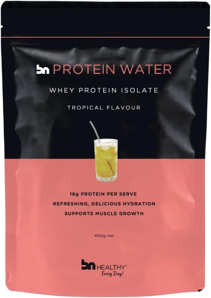 BNHealthy Delicious Whiy Protein Powder - Tropical - Premium Whey Isolate for Highest Protein Concentration - Sugar Free Formula for Weight Management