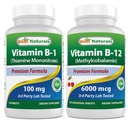 Terbaik Vitamin B1 sebagai Thiamine Mononitrate 100 mg & Vitamin B12 6000 mcg
