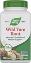 Nature 's Wild Yam Root, Women' s Tradisional Health Support *, 700 mg per 2- Capsule Serving, Non-GMO Project Verified, 180 Vegan Capsules (Packaging May Vary)