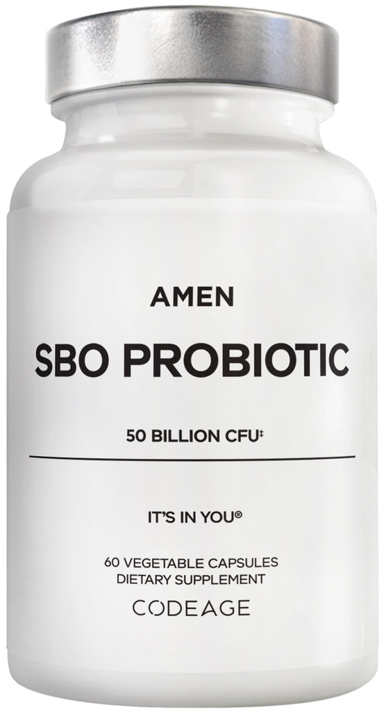 Tambahan amin Probiotic, SBO Probiotic and Organic Pregities, 50 billion CFUs, Shelf Stable, No Recovation Required, Flora Daily Probiotic Formula Perempuan & Men, Vegan & Non-GMO, 60 Capsules