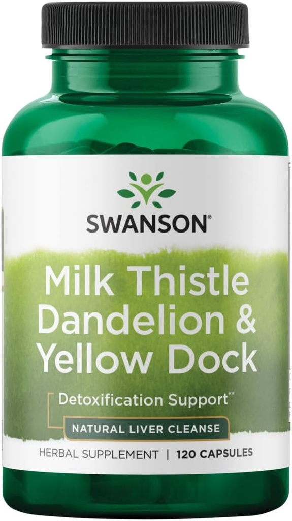 Swanson Milk Thistle, Dandelion & Yellow Dock - Herbal Liver Suplement