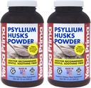 Yerba Prima Psyllium Husk Powder 12 oz (Paket 2) - Persediaan Serat Alami