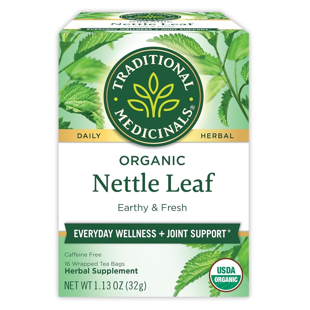 Obat-obatan Tradisional Organik Daun Herbal Leaf, Mendukung Kesehatan Gabungan & Berlebihan Wellness, (Paket 1) - 16 Tea Bags