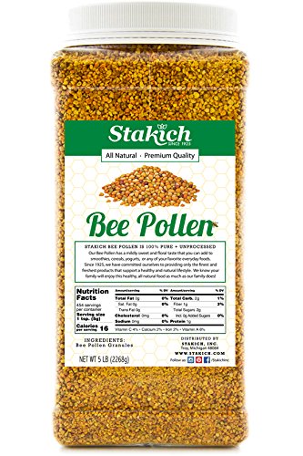 Stakich Bee Pollen (5 Pound (Pack of 1)