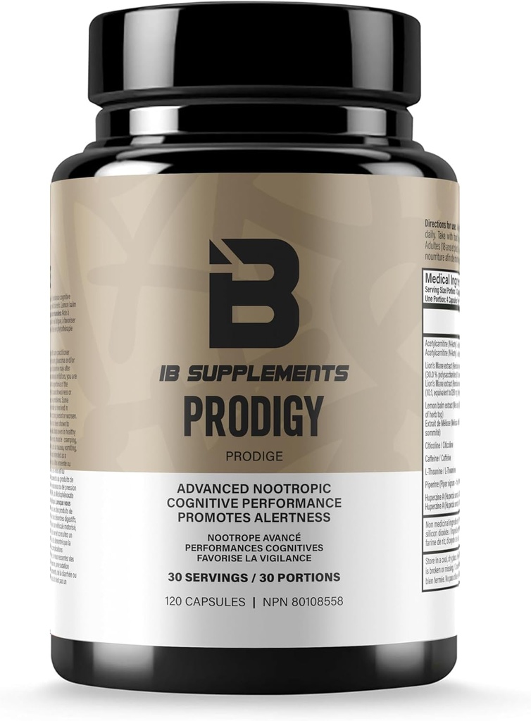Iron Brothers Brain Boosting Supplement for Focus Factor, Energy & Concentration Attration 124; Alpha Brain Supplication to Improve Memory with Lion 's Main- CDP-Choline - Nootropic 124; 120 Capsules