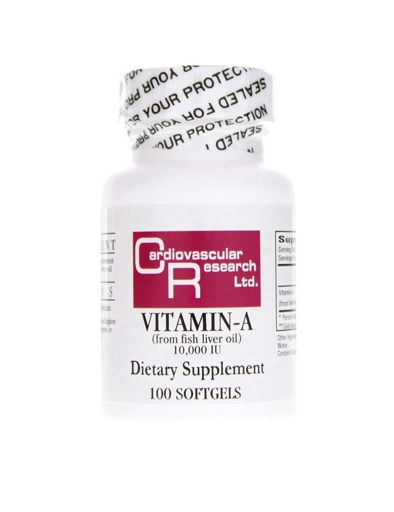 Riset Kardiovaskular Vitamin - a 10.000 lu, Putih, 100 Cacah
